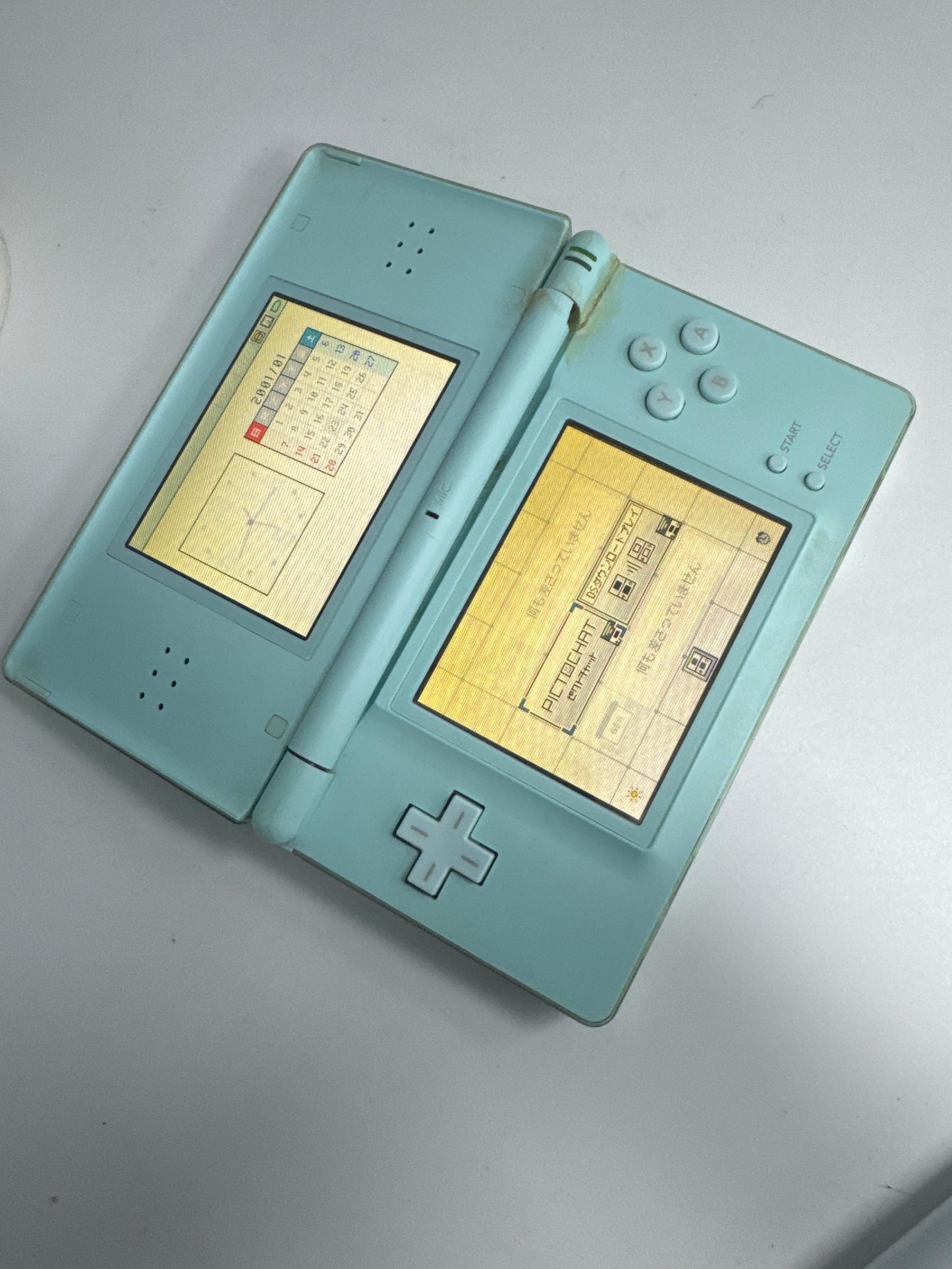 Nintendo DS Lite USG-001 Light Blue Handheld Video Game Console Only AS IS