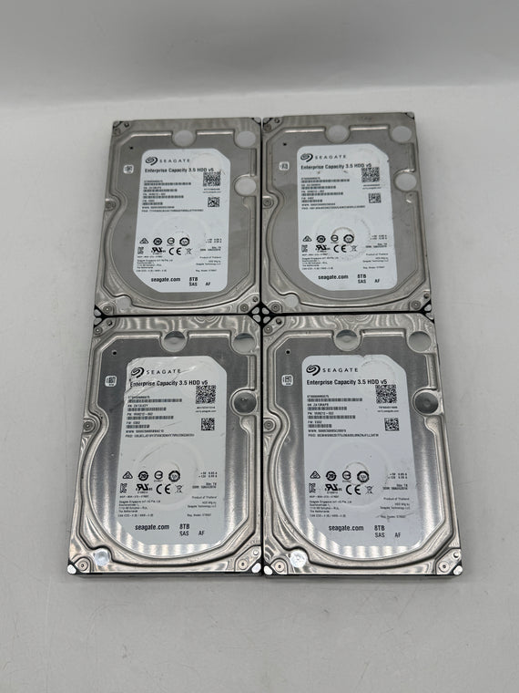 Lot of 4 Seagate Enterprise 1RM212-002 8TB 3.5" Hard Drive