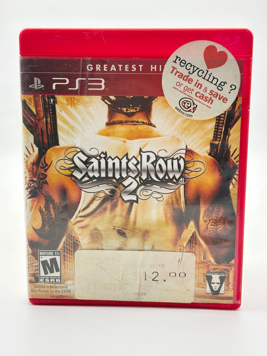 Saints Row 2 Sony PlayStation 3 PS3 Video Game Free Shipping