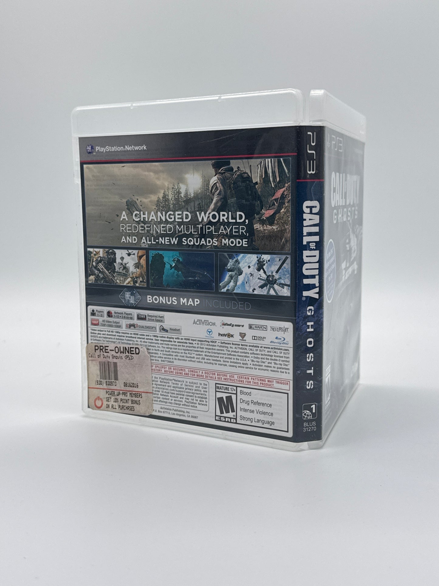 Call of Duty: Ghosts – Sony PlayStation 3 (PS3) w/ Manual