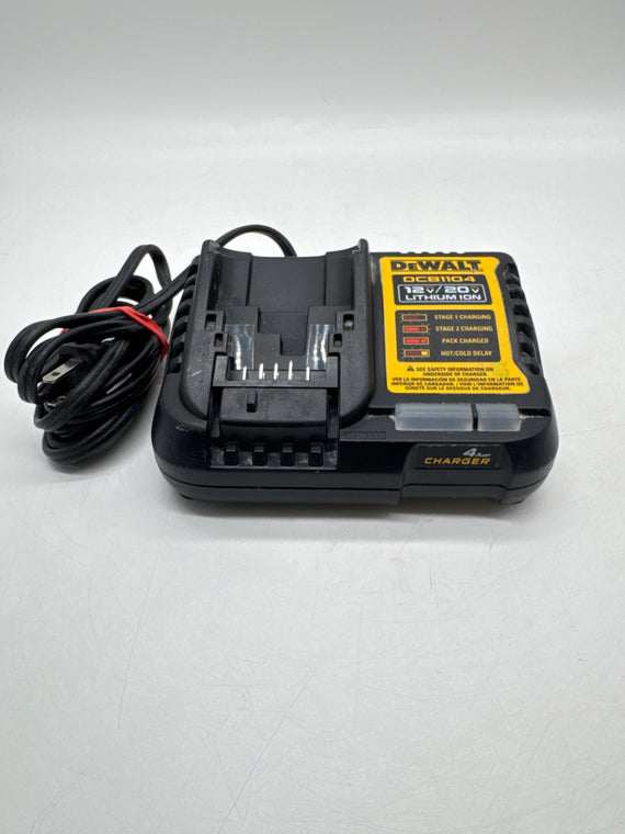 DEWALT 4 Amp Battery Charger 12V & 20V Volt MAX Li-Ion DCB1104
