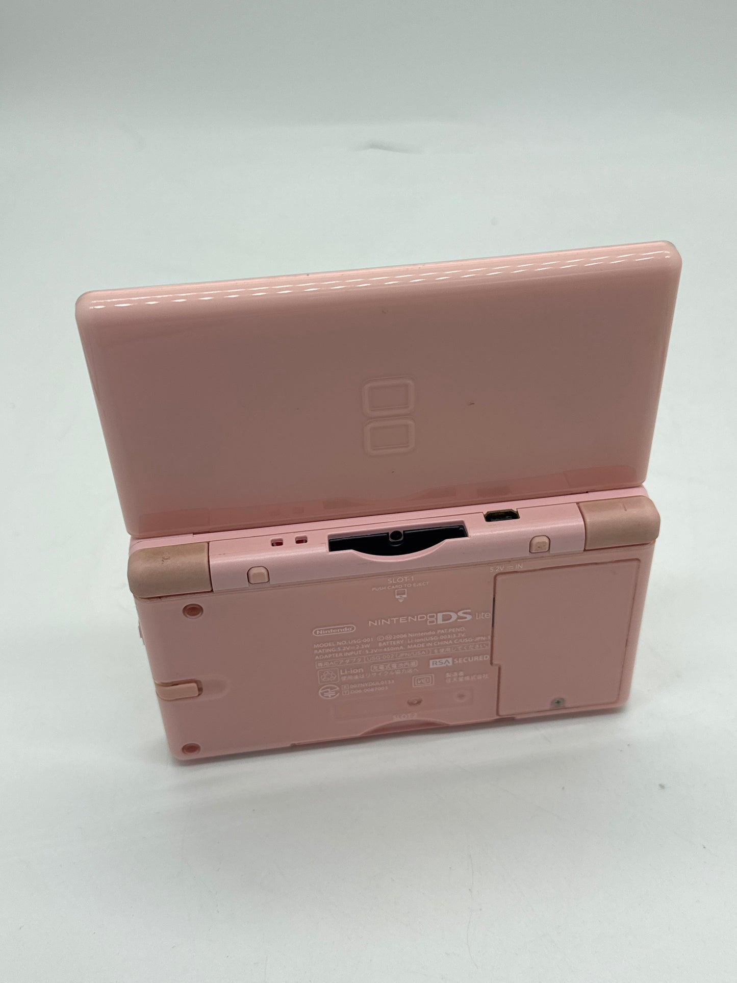 Nintendo DS Lite USG-001 Pink Console #92 No Charger Yellowed Displays AS IS