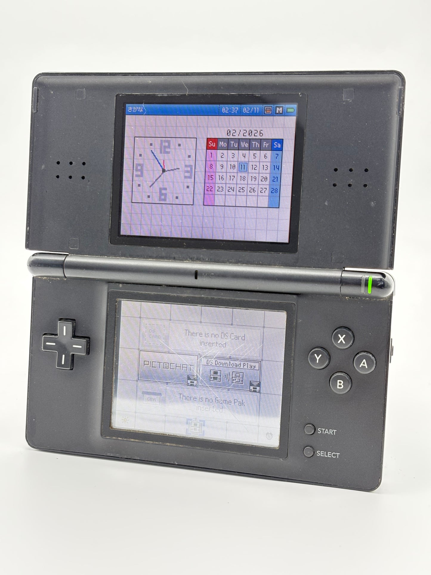 Nintendo DS Lite USG-001 Black Console UNTESTED AS IS #301