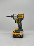 DeWalt DCF845 20V MAX 1/4" Brushless Impact Driver Yellow 1 Battery Used image 2