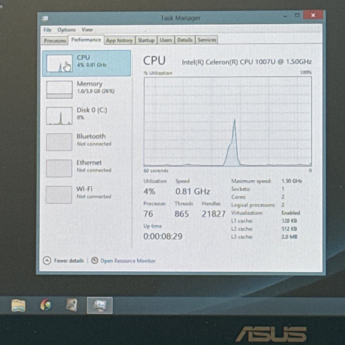 Asus X200CA Notebook PC 11 Inch Intel Celeron 4GB RAM 500GB HDD !Read