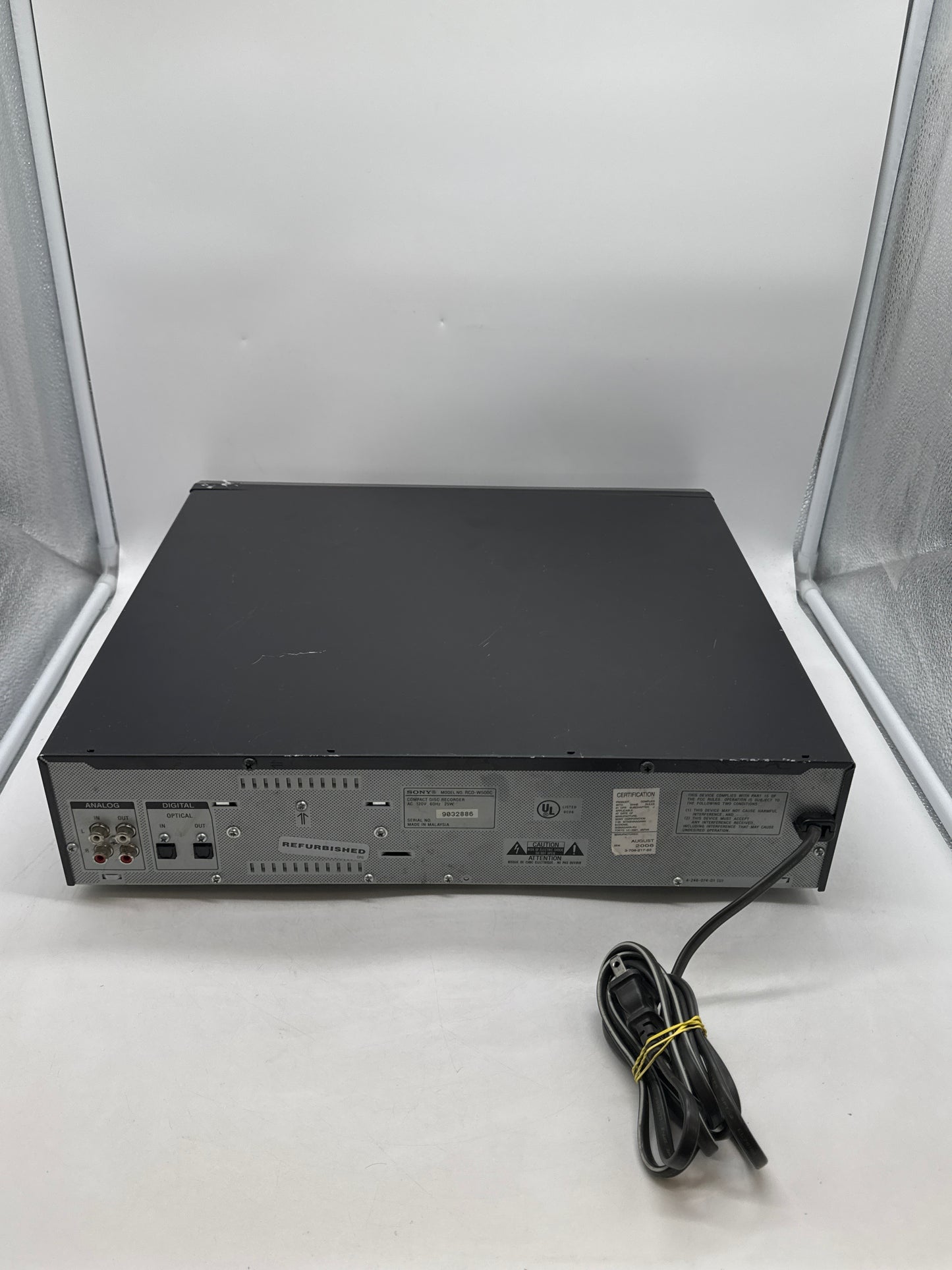 Sony RCD-W500C Compact Disc Recorder Only