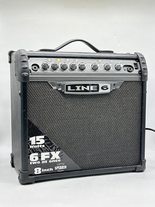 Line 6 Spider III 15 Watt Guitar Amplifier Amp Black Tested