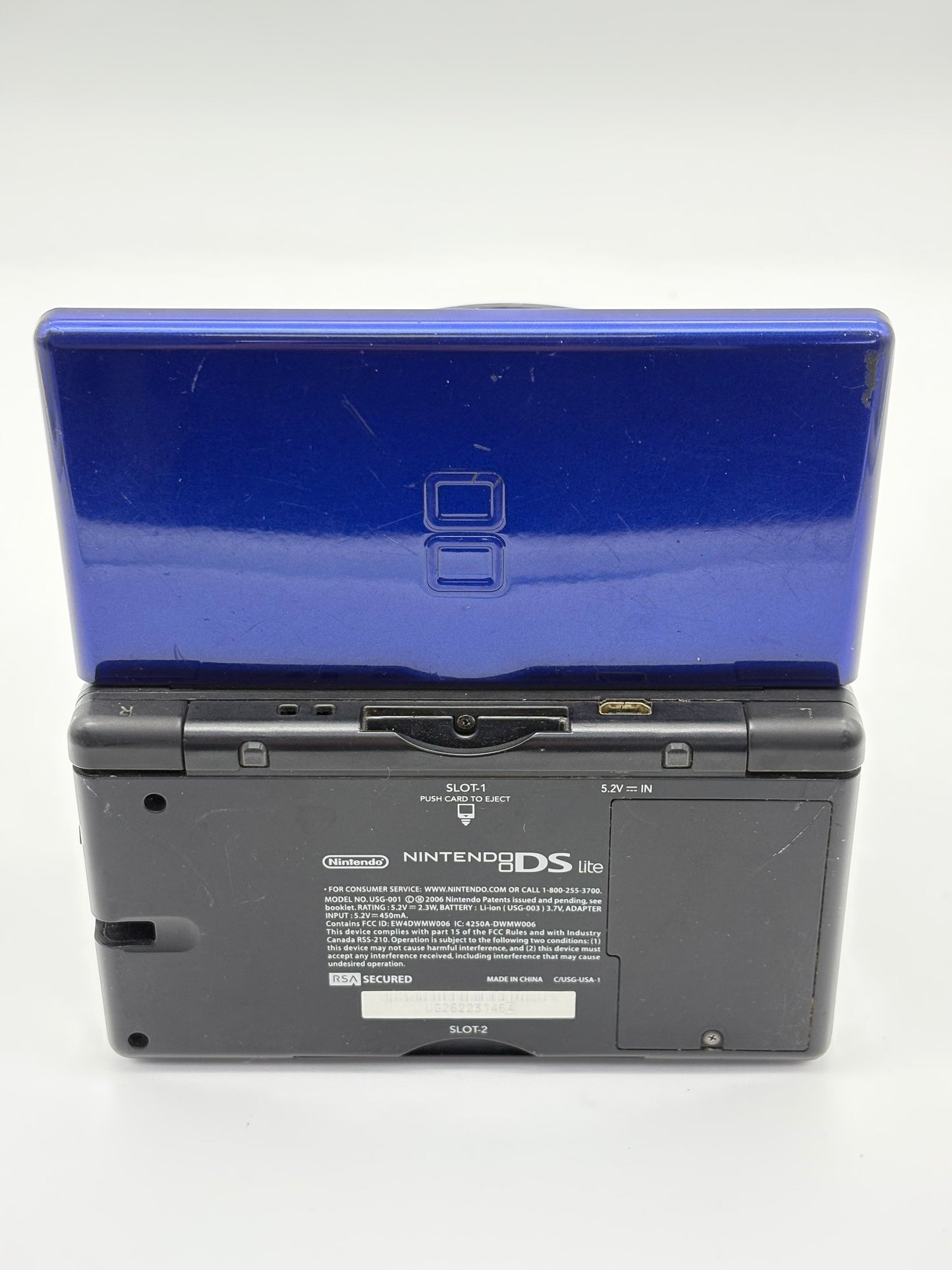 Nintendo DS Lite USG-001 Cobalt Blue Console UNTESTED AS IS #303