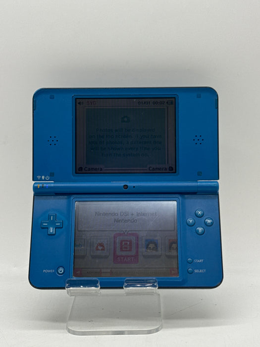 Nintendo DSi XL UTL-001 Blue Handheld Console For Parts Not Working Broken