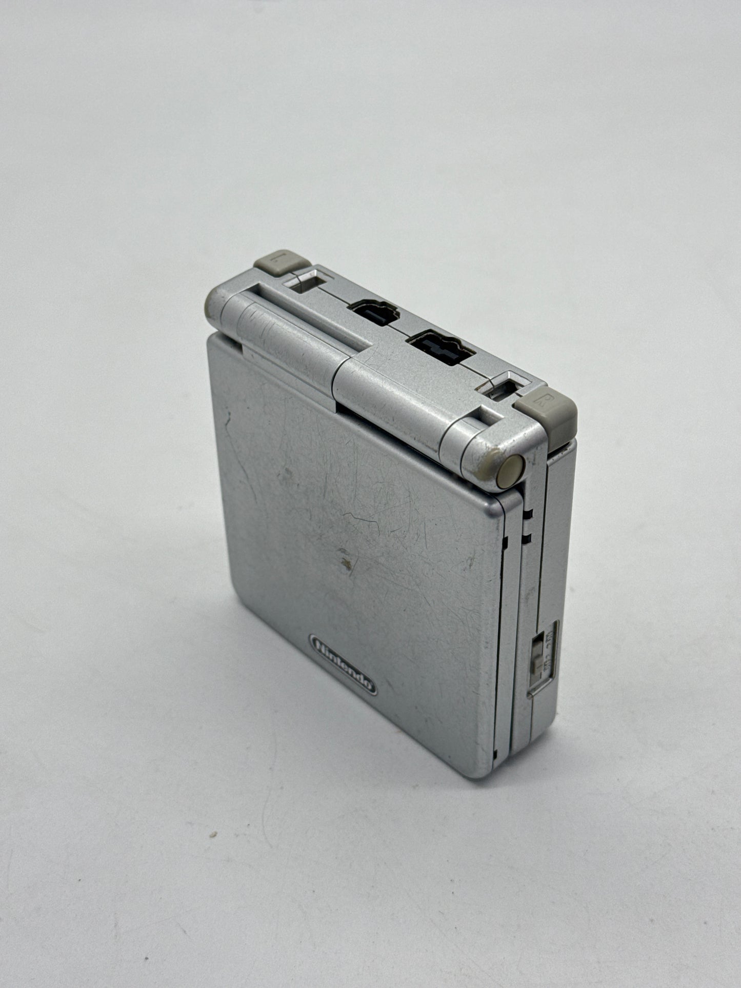 Nintendo Game Boy Advance SP AGS-001 Silver Console Only #403 BAD READ AS IS