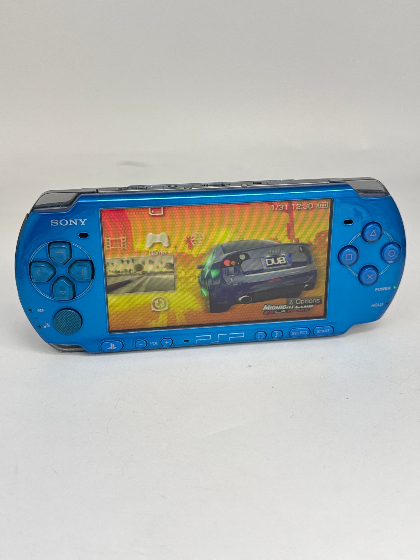 Sony PSP-3000 Blue Console #65 w/ 1200mAh Battery No Charger