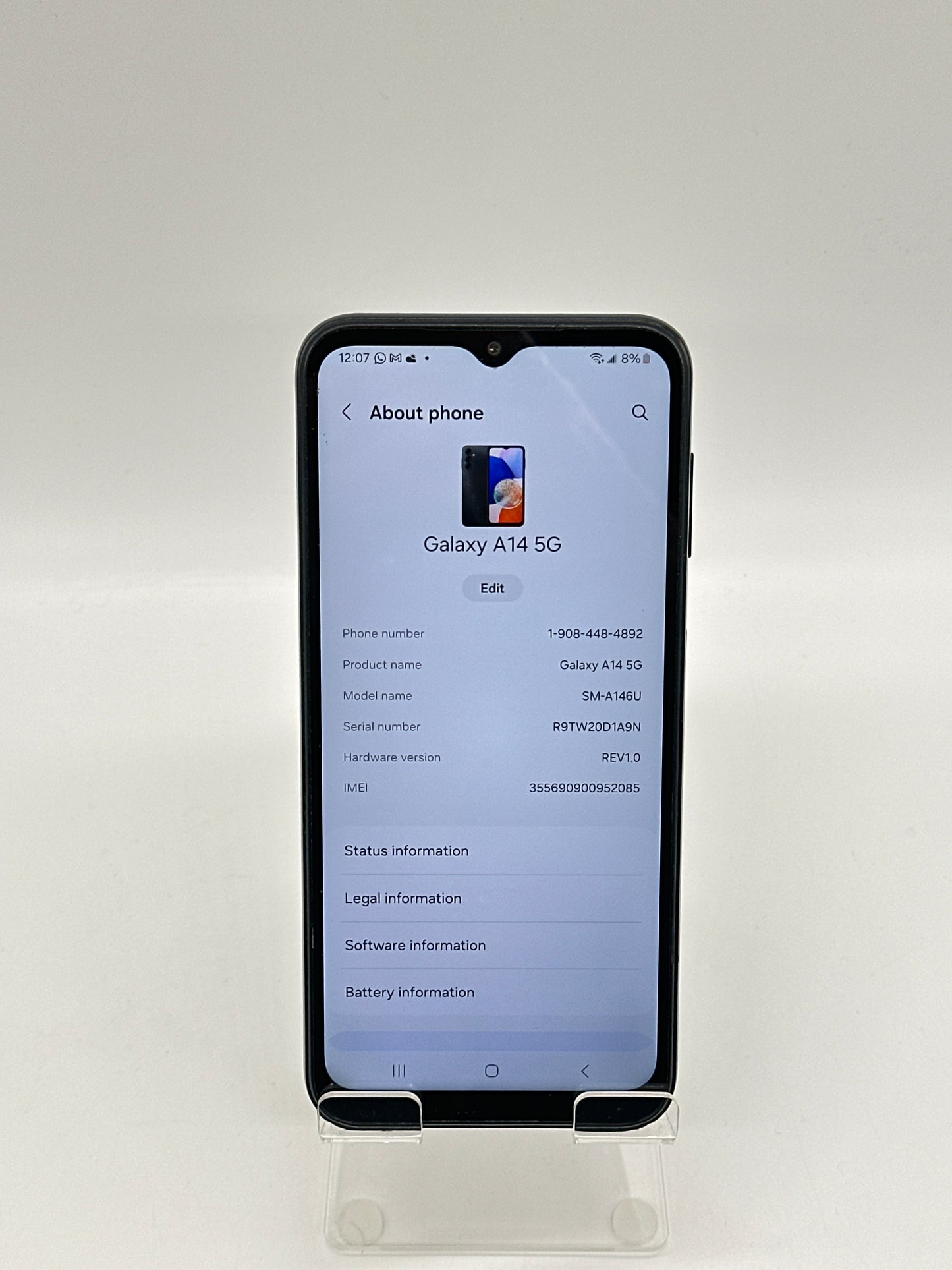 MetroPCS Samsung Galaxy A14 5G SM-A146U - 64GB -Black- MetroPCS