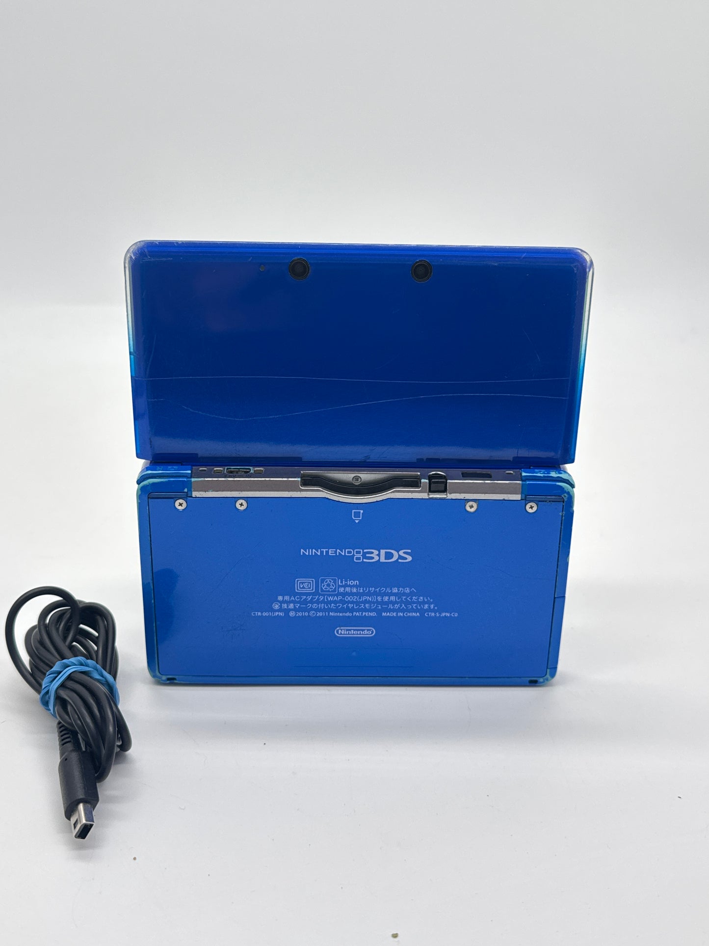 Nintendo 3DS CTR-001(JPN) Blue Console #424 w/ Stylus & Charger