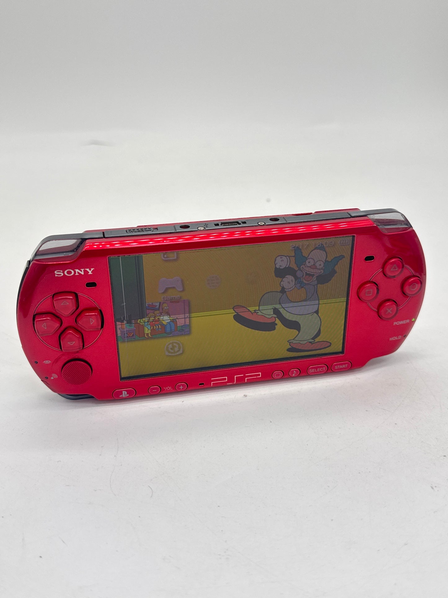 Sony PlayStation Portable PSP-3000 Red Console #367 BAD SCREEN AS IS