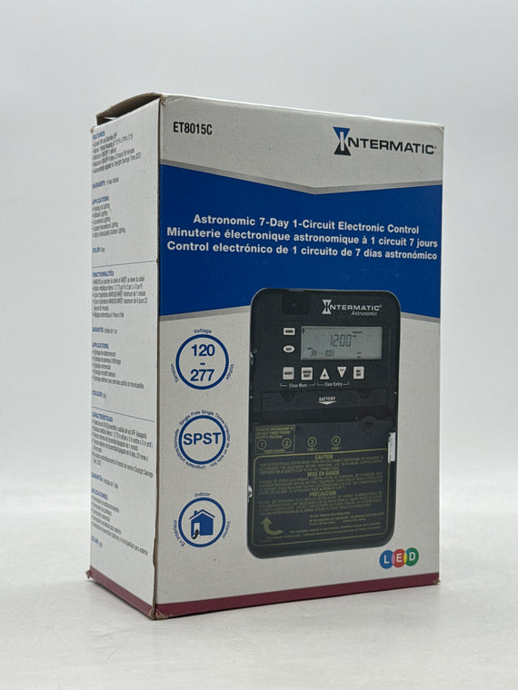 Intermatic 7-Day Electronic Astronomic Time Switch ET8015C - New