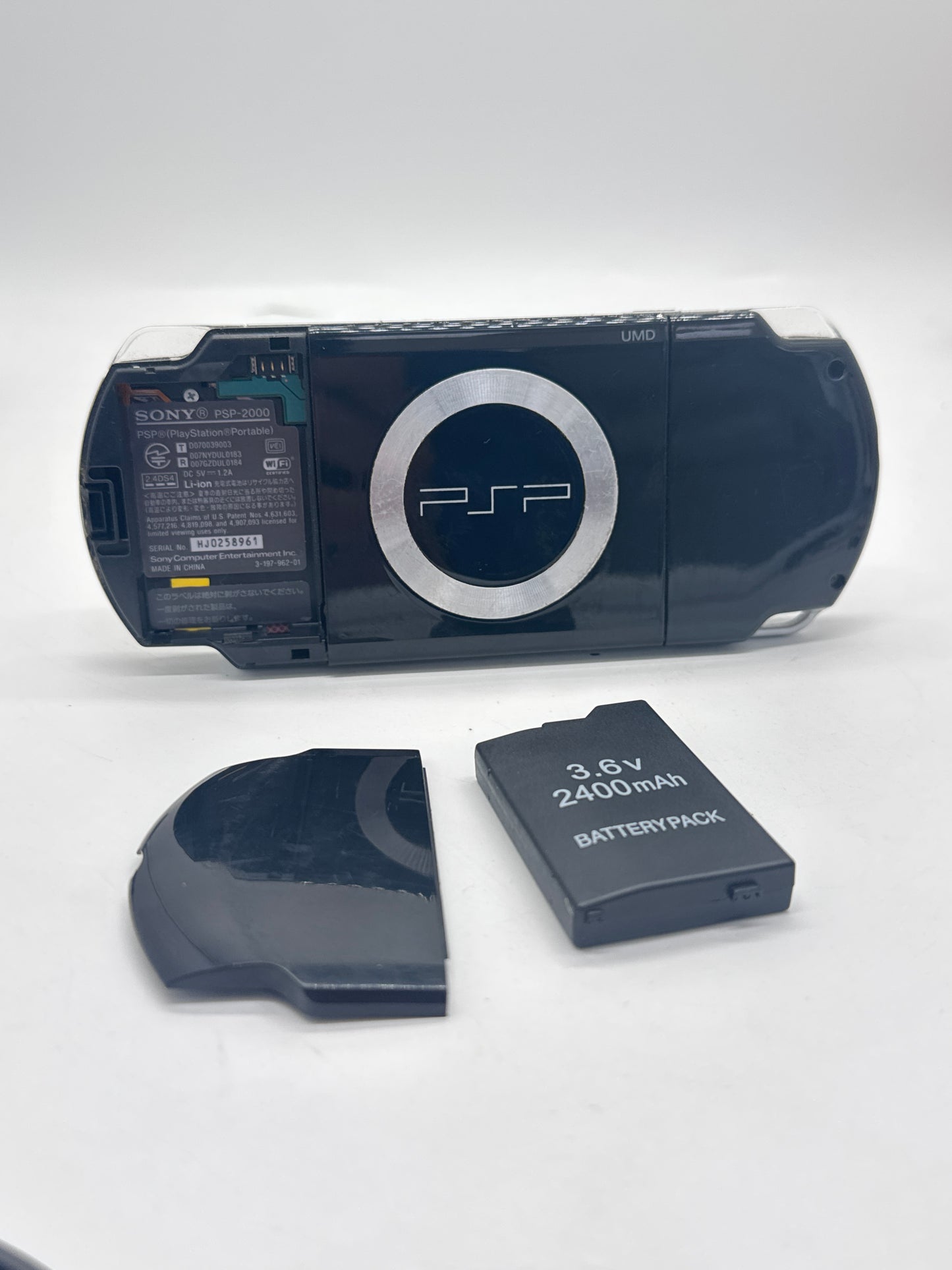 Sony PSP-2000 Piano Black Console #68 w/ 2400mAh Battery No Charger