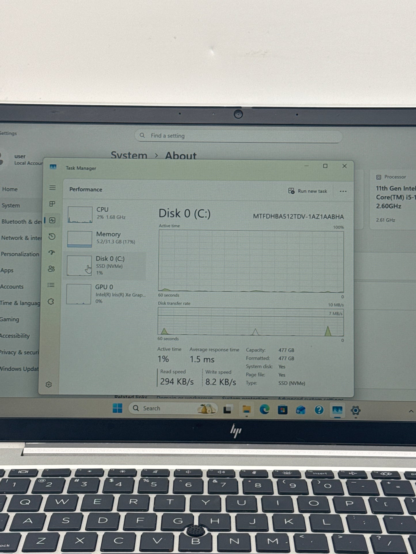 HP EliteBook 840 G8 14.0" FHD Core i5-1145G7 2.6GHz 32GB RAM 512GB SSD