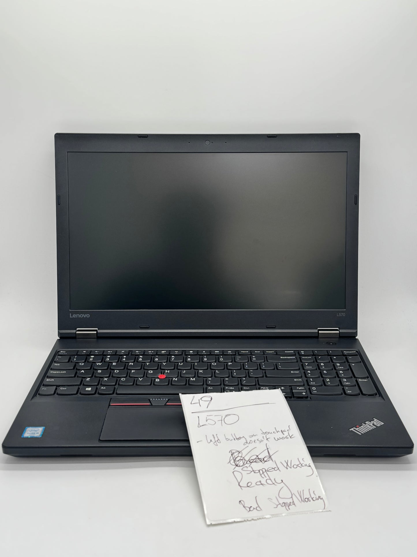 Lot of 9 Faulty Lenovo ThinkPads L570 8GB RAM Intel i5-6200U AS IS READ