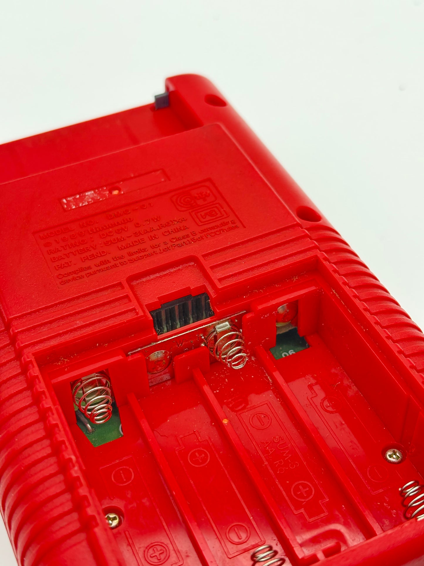Nintendo Game Boy DMG-001 Red Handheld Console #35