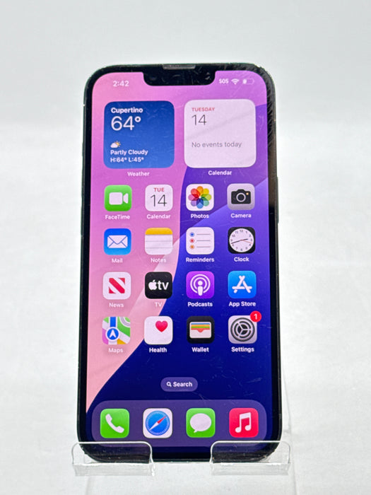 T-Mobile Apple iPhone 14 A2649 128GB Midnight 87% Battery Health