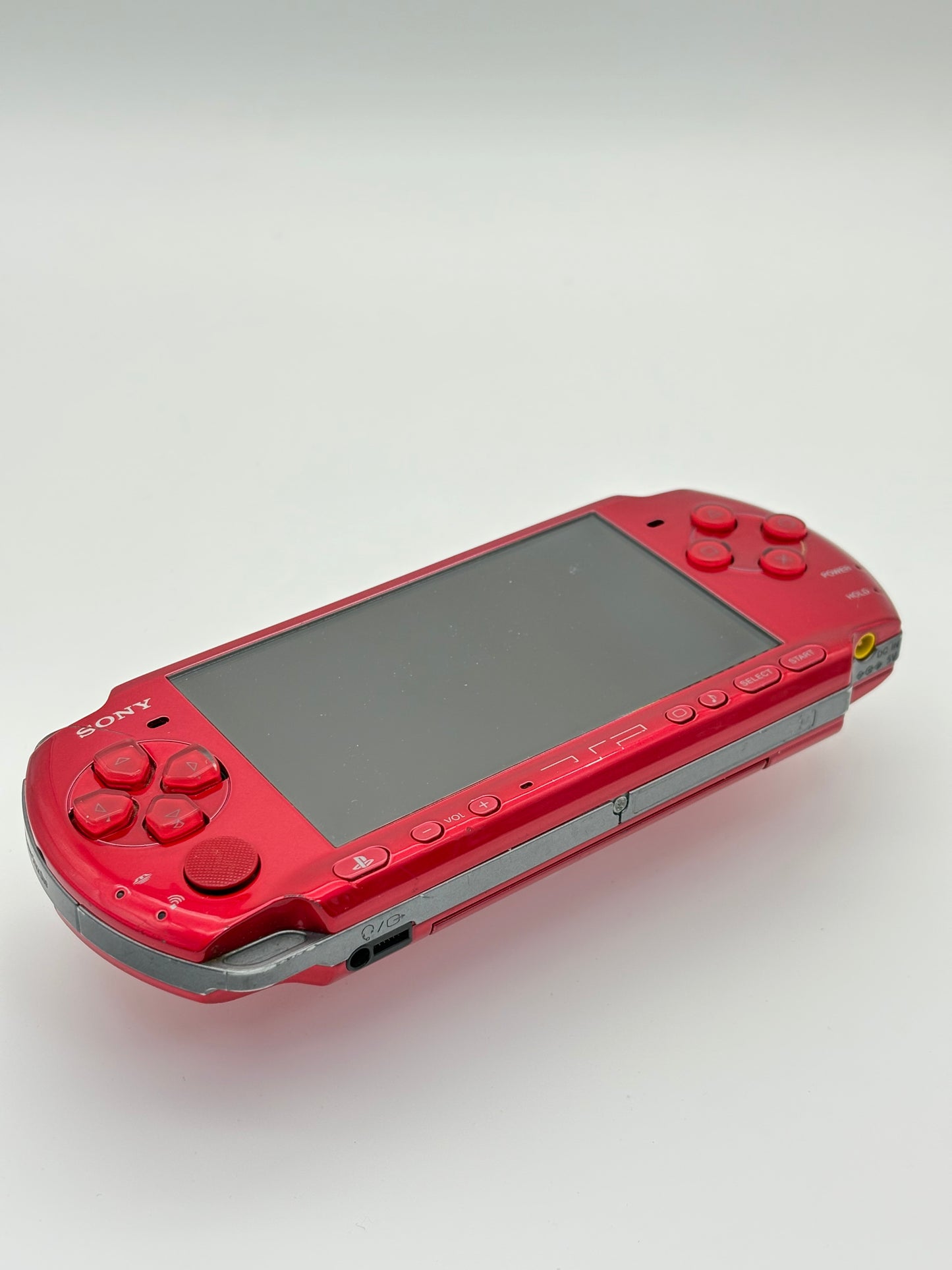Sony PSP-3000 Red Console #209 w/1200 mAh Battery !Read
