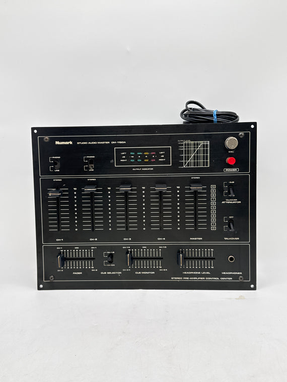 Numark DM-1150A DJ Audio Mixer Console  Analog Untested Powers On