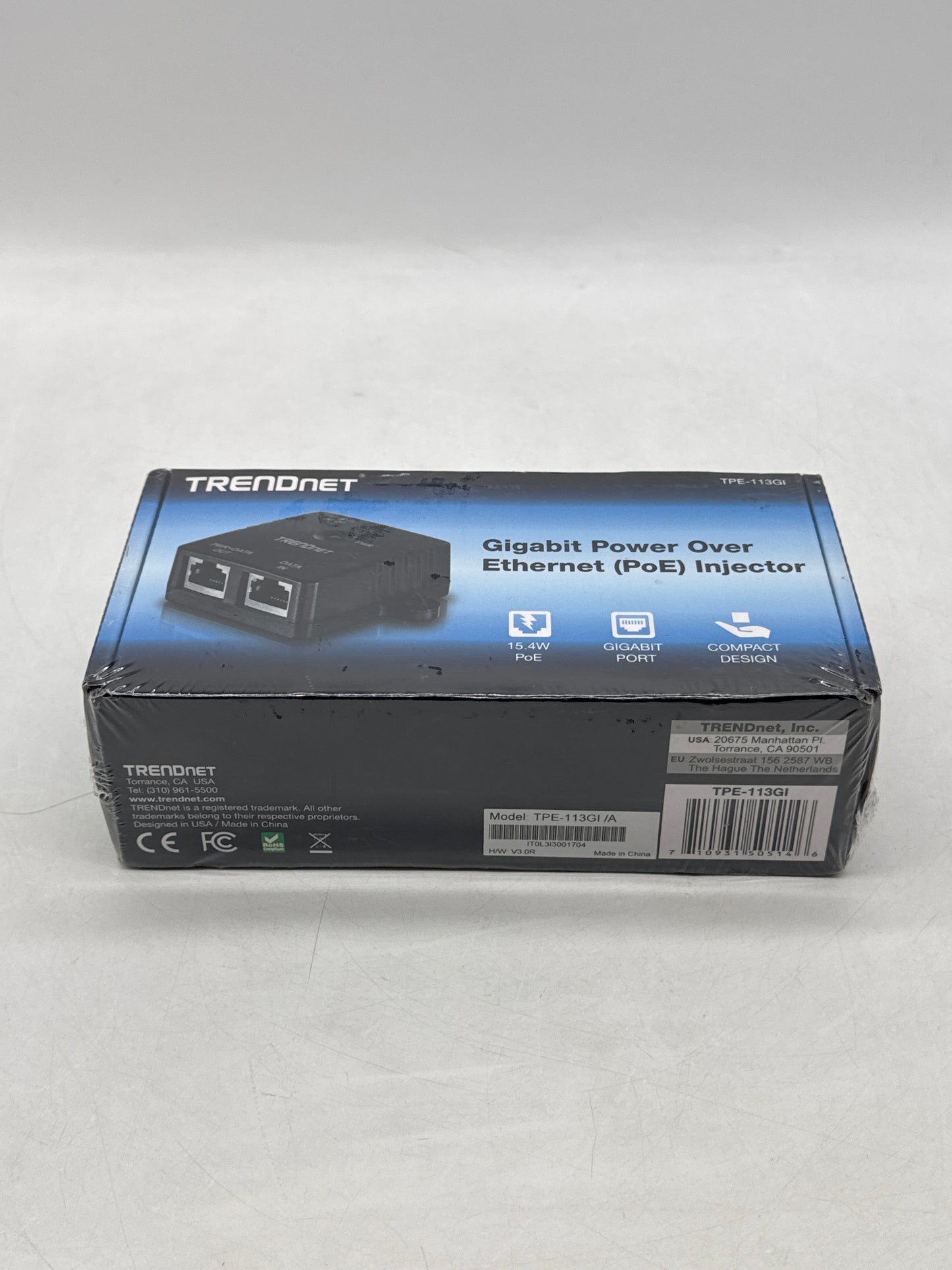 New TRENDnet TPE-115GI Gigabit PoE Injector Network Switch Ethernet