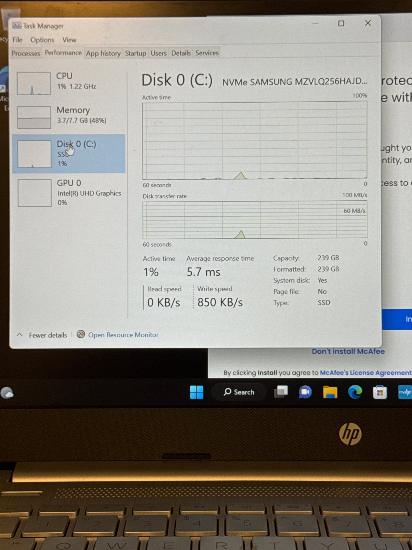 HP 14-DQ2053CL 14" Core i3-1125G4 @2.00GHz 8GB RAM 256GB Silver Laptop