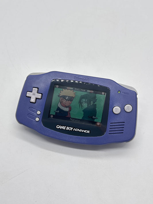 Nintendo Game Boy Advance AGB-001 Purple Console #14 Missing Battery Lid