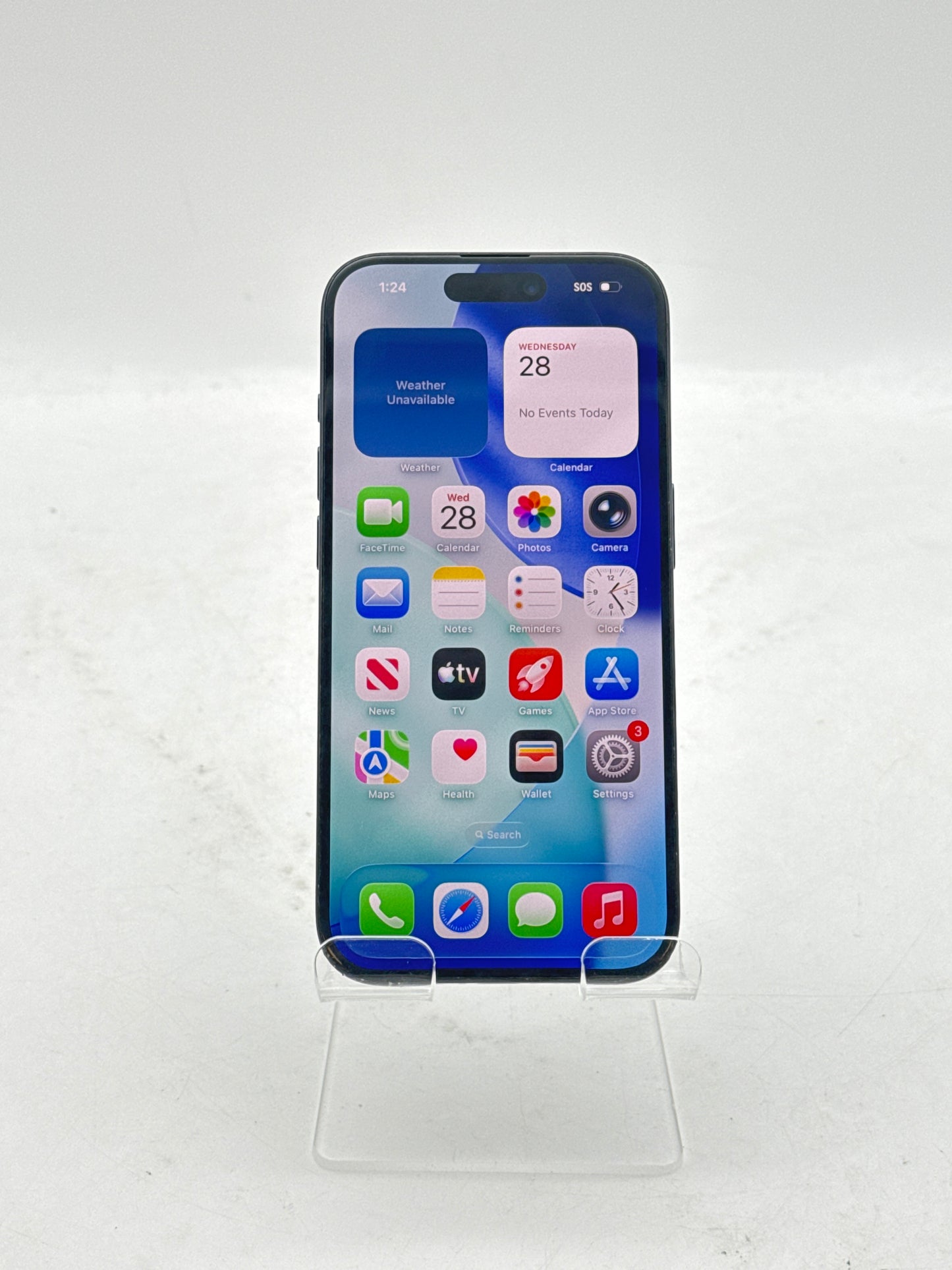 AT&T Apple iPhone 15 Pro A2848 128GB BH - 95% - Blue Titanium