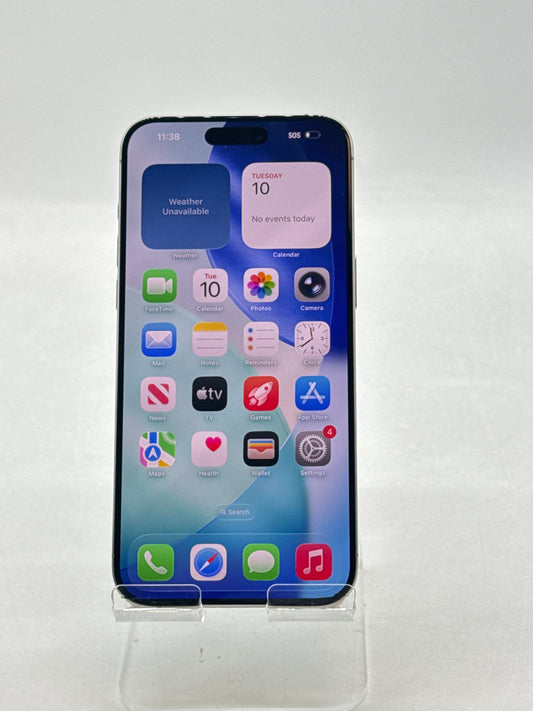 Unlocked Apple iPhone 15 Pro Max A2849 256GB Natural Titanium 87% Battery Health