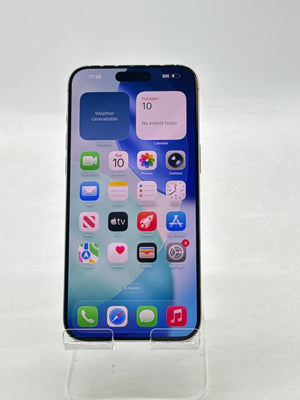 Unlocked Apple iPhone 15 Pro Max A2849 256GB Natural Titanium 87% Battery Health