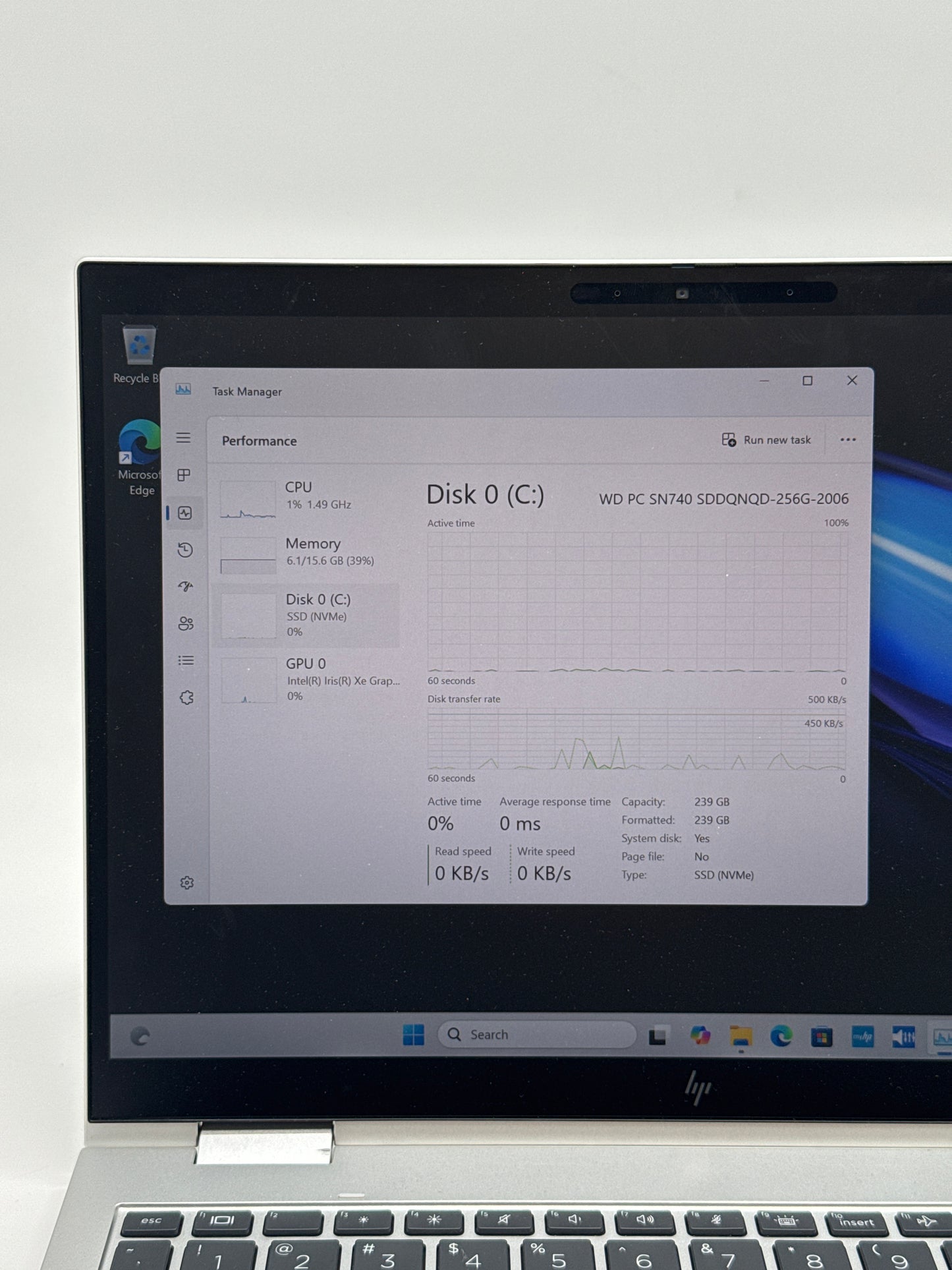HP EliteBook X360 830 G10 2-in-1 Touchscreen 256GB SSD 16GB RAM Core i5 - Used