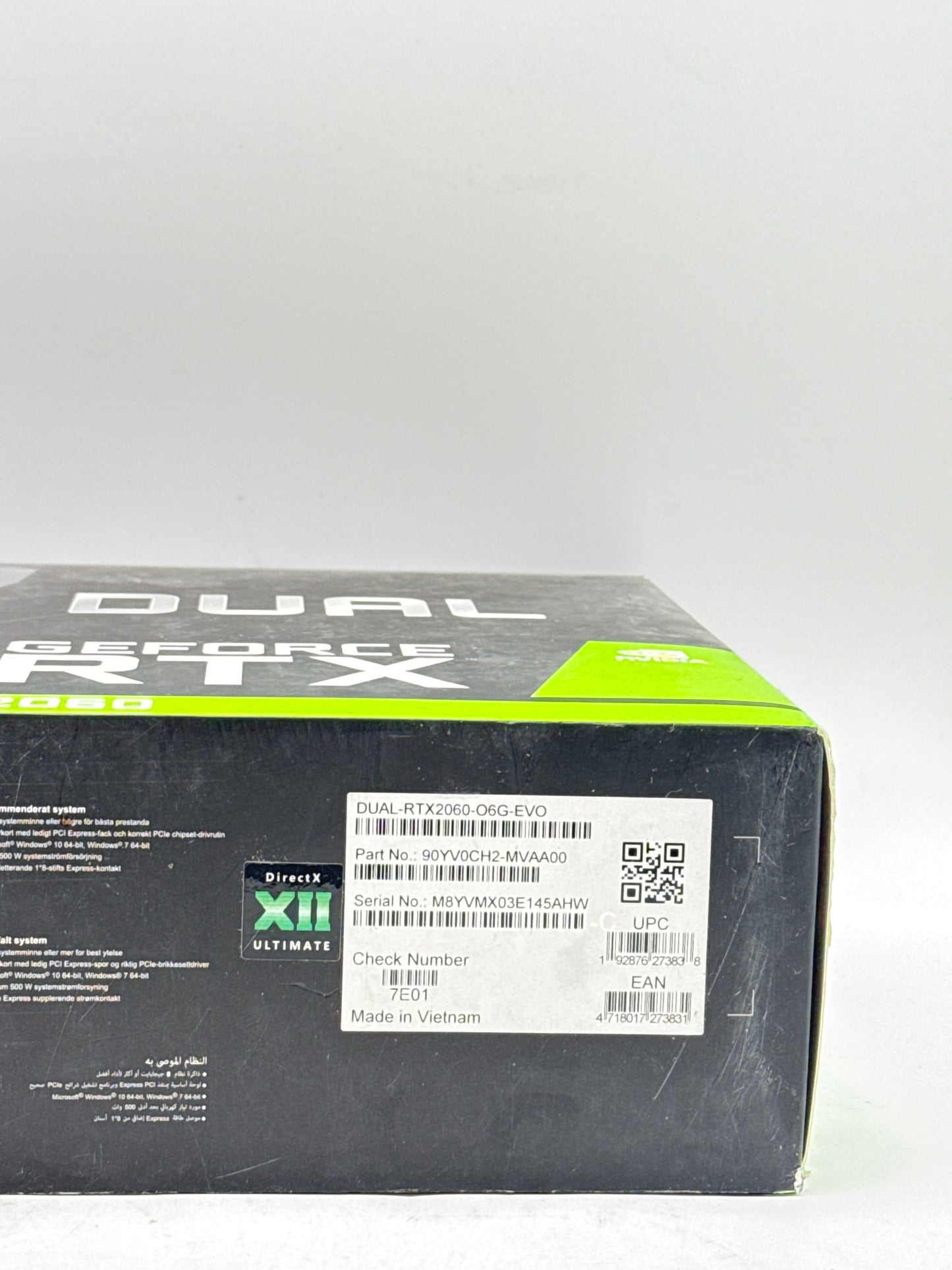 ASUS GeForce RTX 2060 OC 6GB GDDR6 EVO Graphics Card DUAL-RTX2060-O6G-EVO