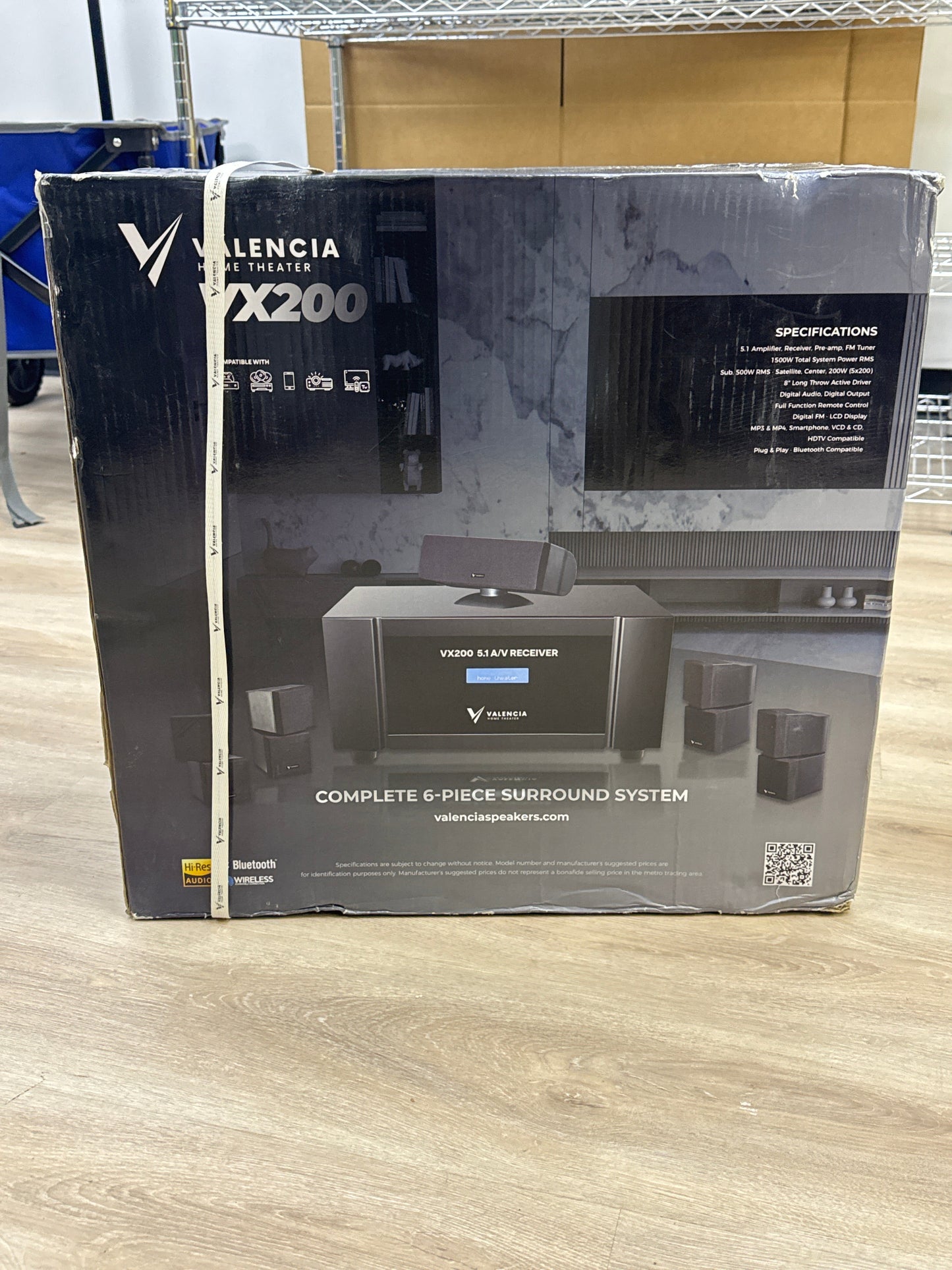 Valencia Home Theater VX200 6-Piece Surround Sound System FACTORY SEALED