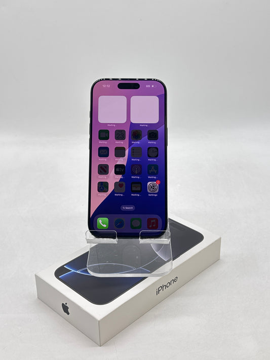 Unlocked Apple iPhone 16 Pro A3083 128GB Black Titanium 98% Battery Health