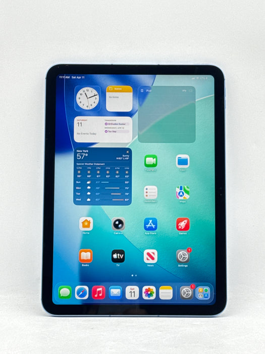 Unlocked Apple iPad 10th Gen 10.9" A2757 256GB Wi-Fi + Cellular Blue