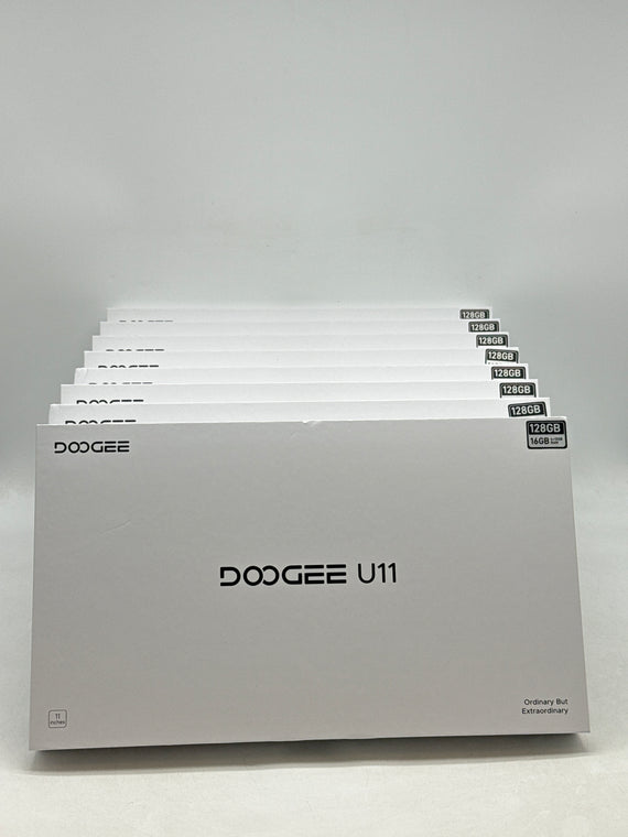 Doogee U11 Tablet 11" 128GB ROM 16GB RAM Aquamarine Blue - Lot of 8