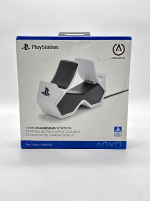 Sony PlayStation 5 Dual Sense Controllers Power A Twin Charging Station - New Open Box