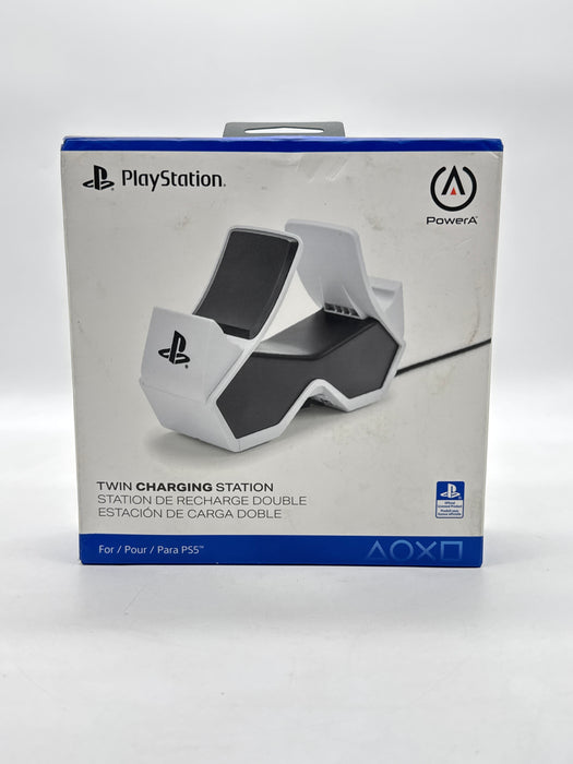 Sony PlayStation 5 Dual Sense Controllers Power A Twin Charging Station - New Open Box