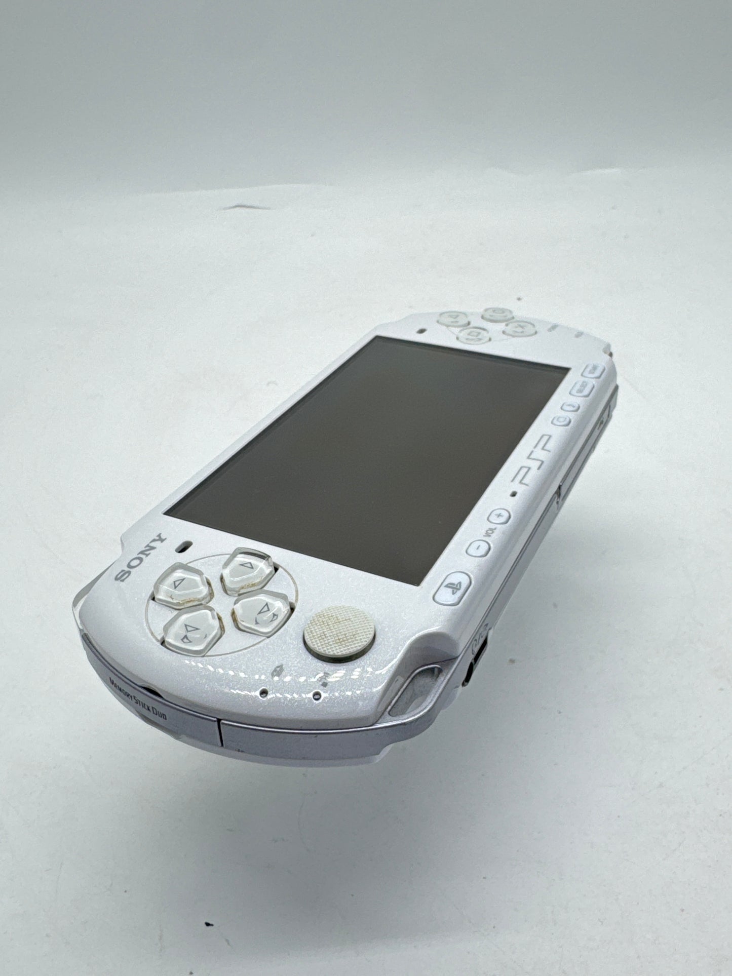 Sony PlayStation Portable PSP-3000 White Console #383 w/1200mAh Battery