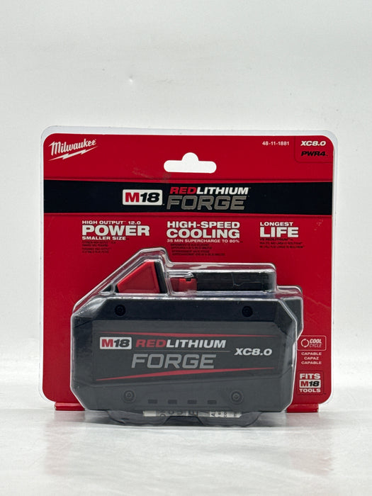 Milwaukee 48-11-1881 M18 Forge 8.0 AH Battery 18V Red Lithium - New