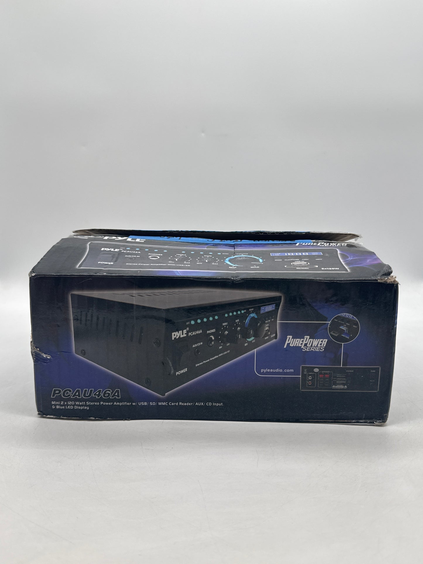 PYLE PCAU46A Mini 2 X 120W Stereo Power Amplifier - Open Box