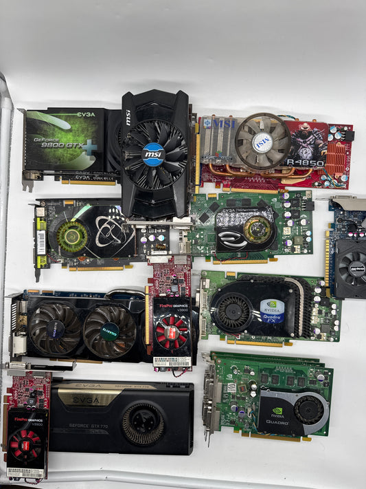 Lot of 30 Untested Graphic Cards - Free Shipping!