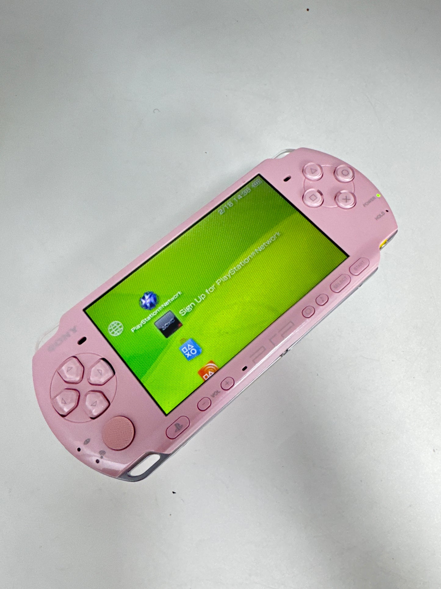 Sony PlayStation Portable PSP-3000 Pink Console Only #382 Missing Back Lid