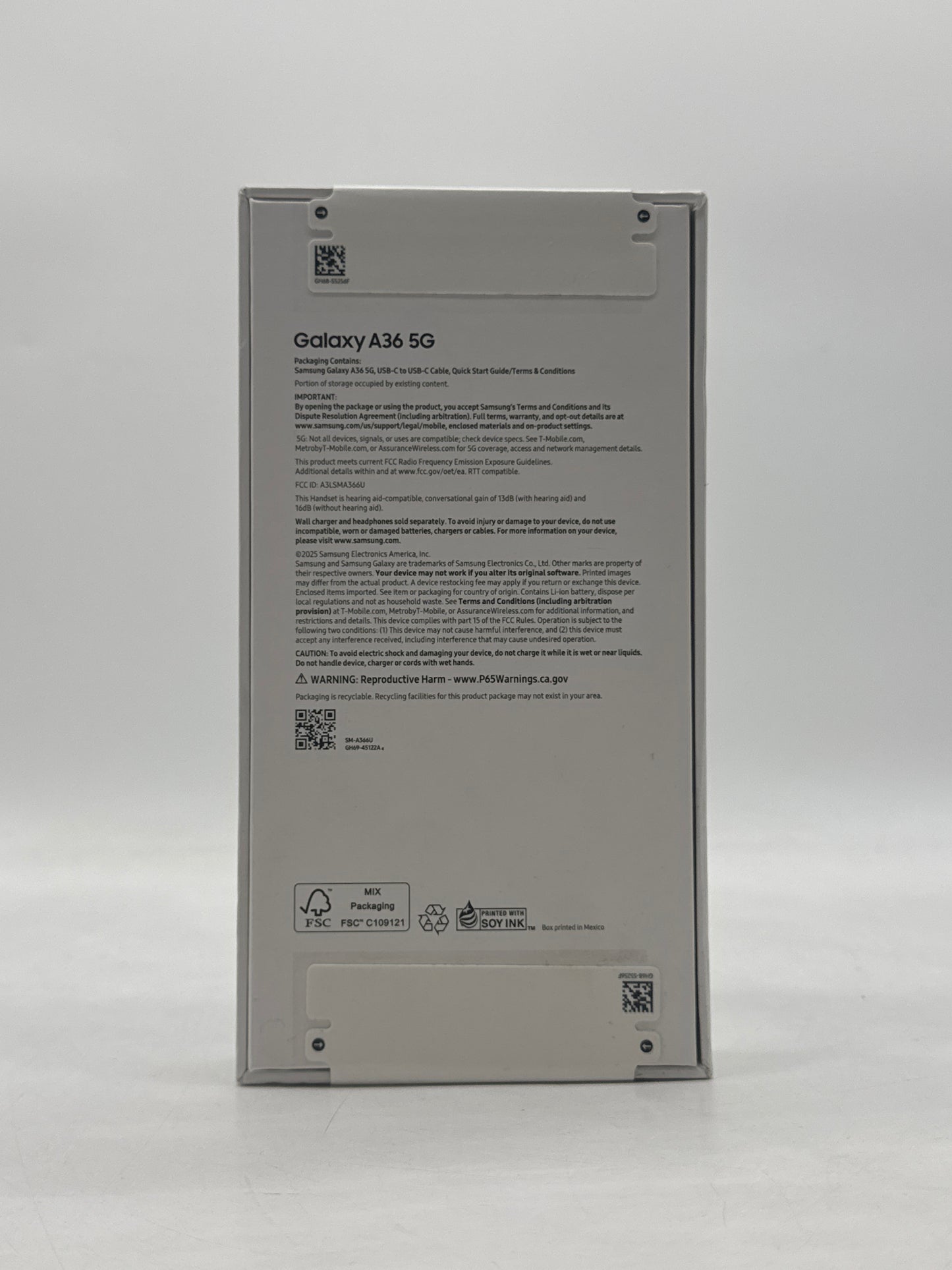 T-Mobile Samsung Galaxy A36 5G 6.7" SM-A366U 128GB 6GB RAM Black - New in Box
