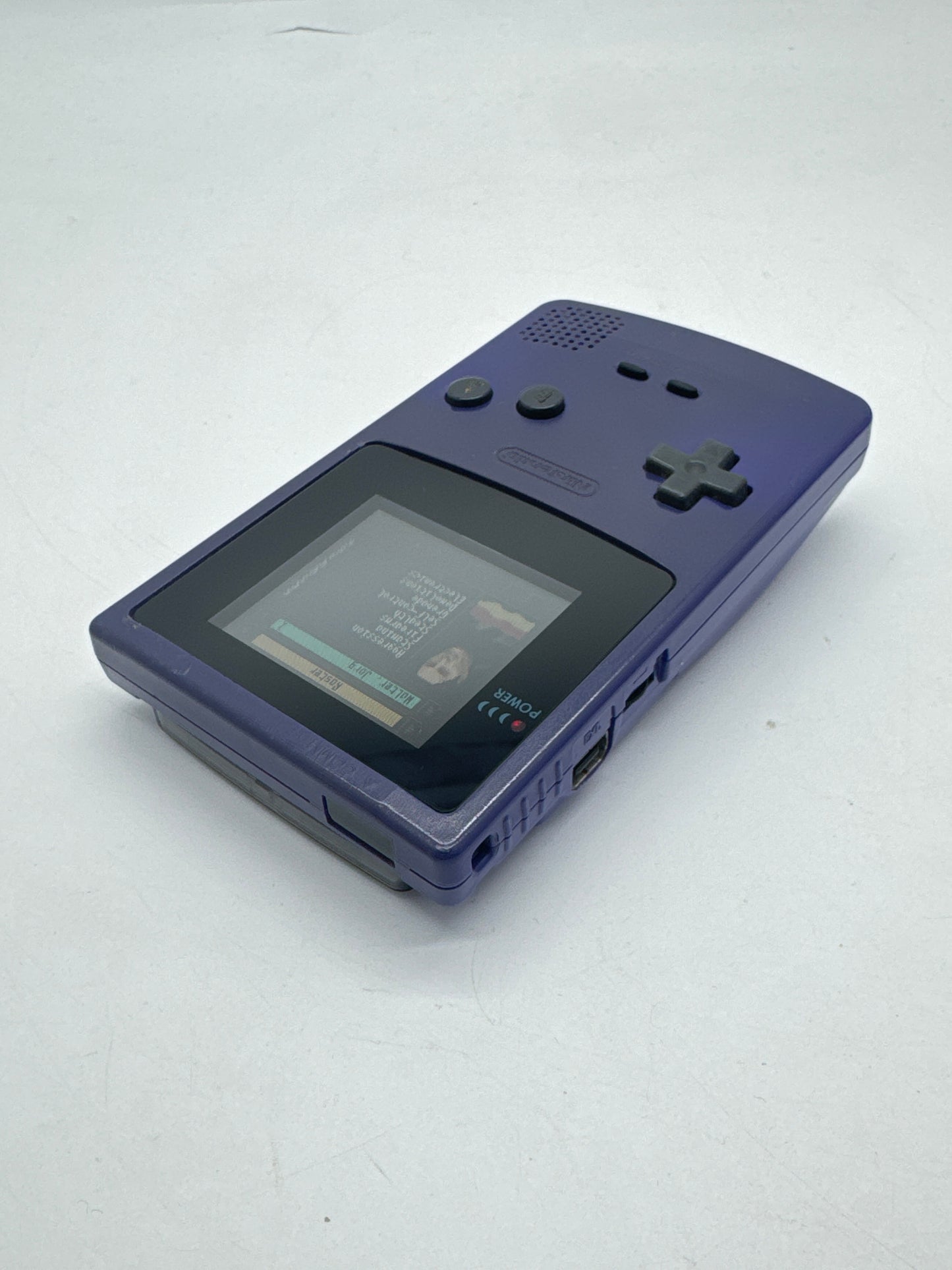 Nintendo Game Boy Color CGB-001 Grape Purple Console Only #321 Aftermarket Shell