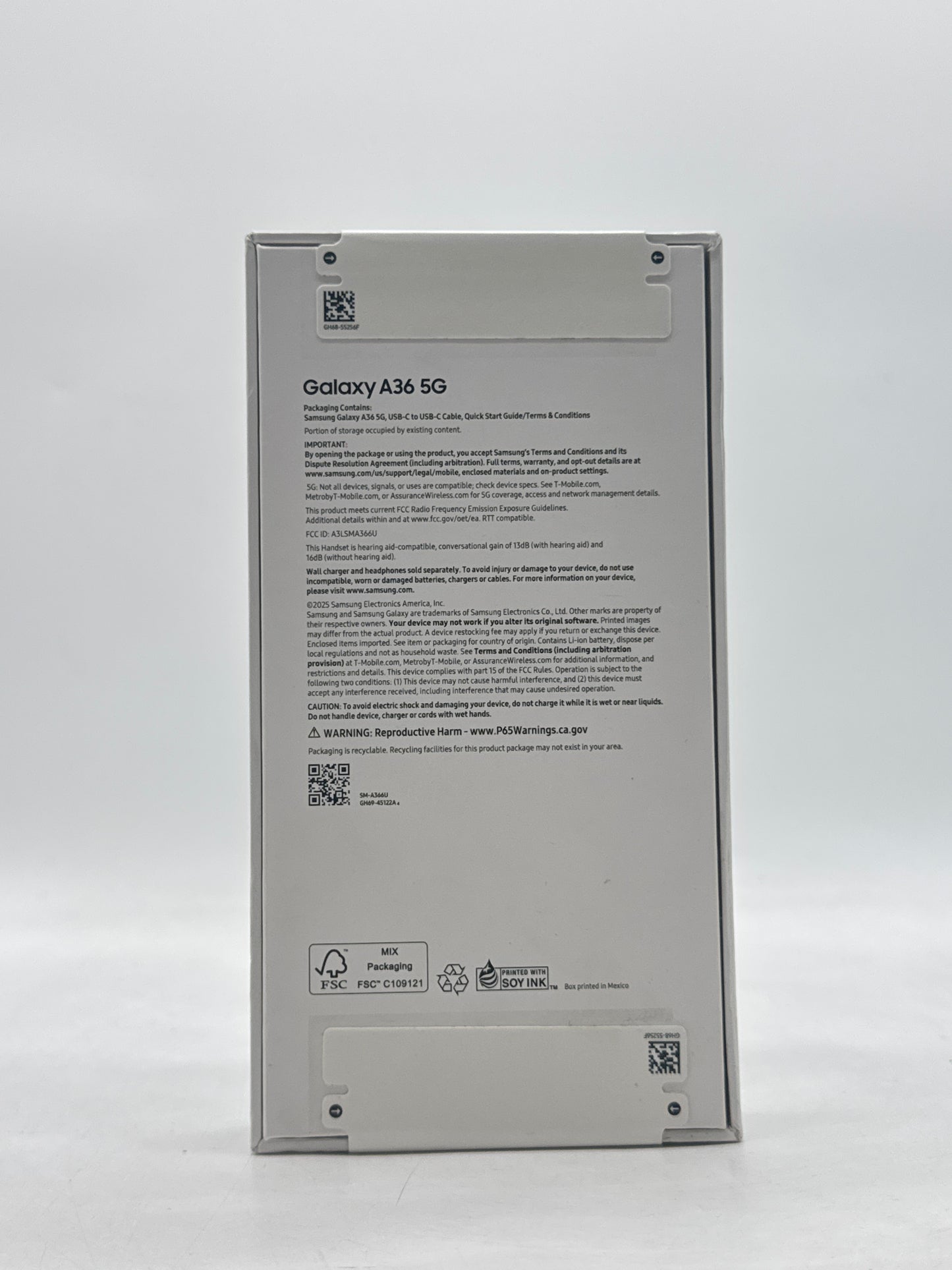 T-Mobile Samsung Galaxy A36 5G 6.7" SM-A366U 128GB 6GB RAM Black - New in Box