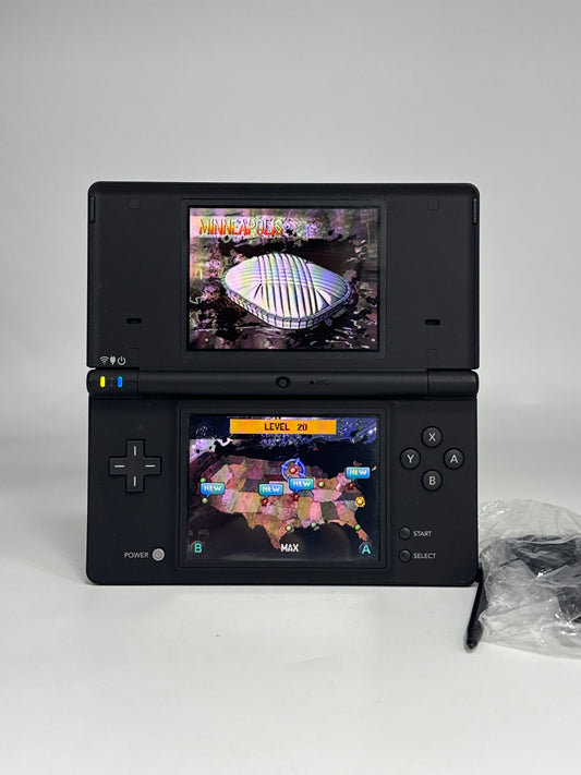 Nintendo DSi TWL-001(JPN) Black Console #423 w/Stylus & Charger Yellowed Displays AS IS