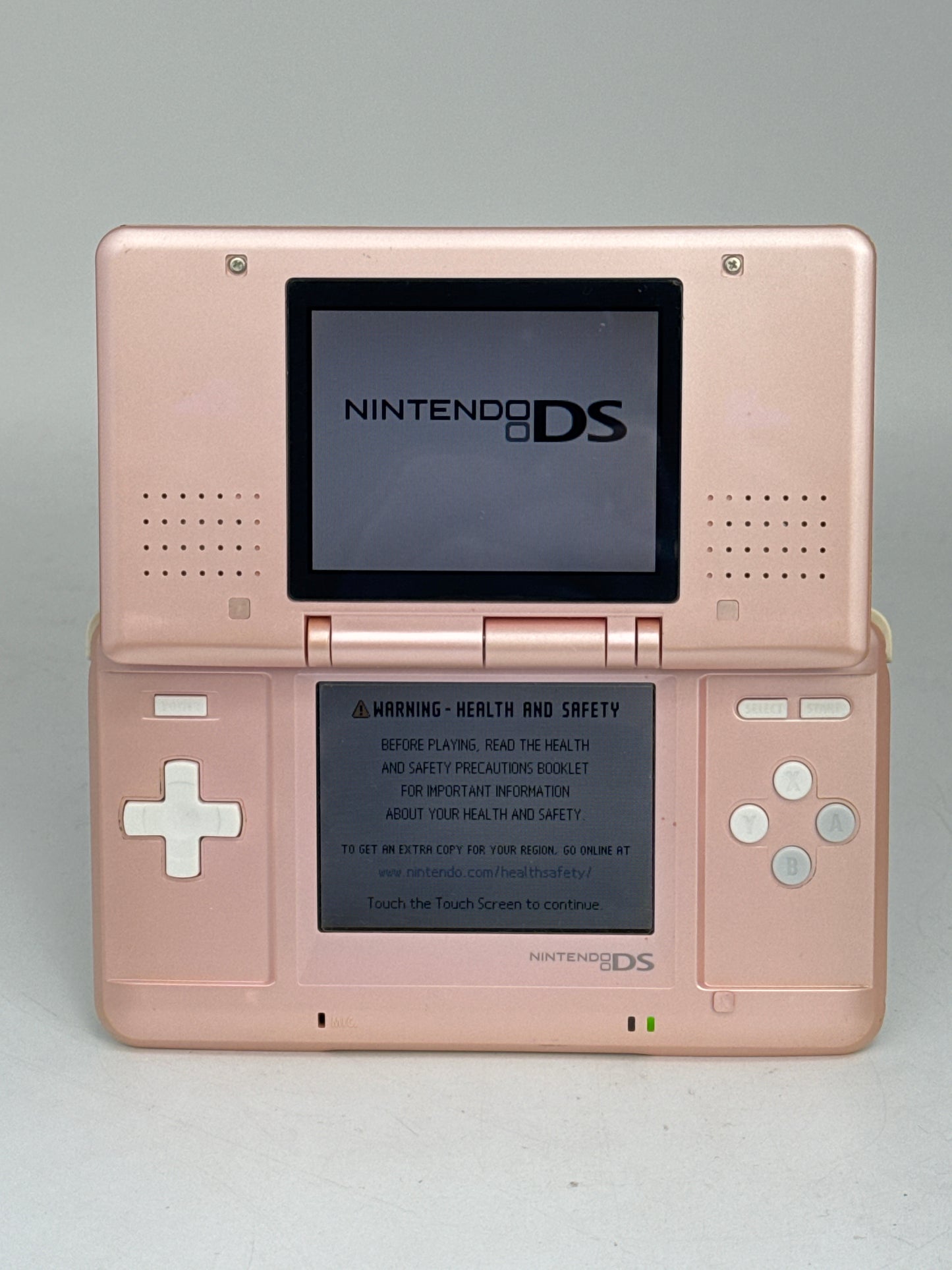 Nintendo DS Original NTR-001 Pink Console Only #167 Cracked Case UNTESTED AS IS